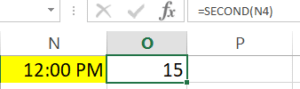 Second function in excel