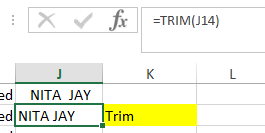 Trim Text functions in Excel