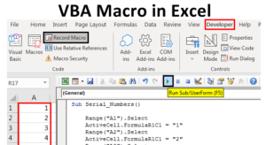 VBA and Macros in Excel